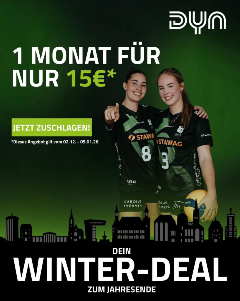 Dein Winter-Deal zu Jahresende - Monatspreis nur 15 €
gültig vom 02.12.25 bis 05.01.26